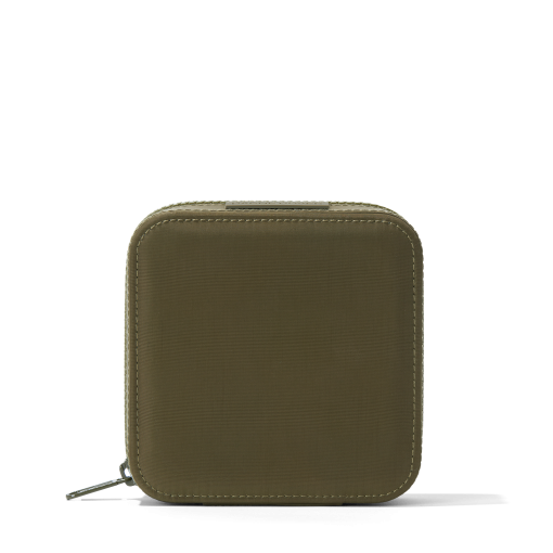 Frankie Jewelry Case in Dark Moss. Large