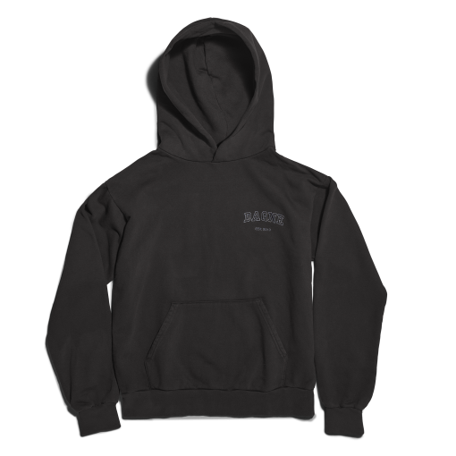 Varsity Logo Hoodie in Onyx. 3X - Image 2