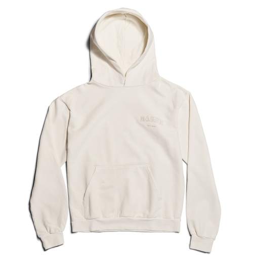 Varsity Logo Hoodie in Moonbeam. 2X
