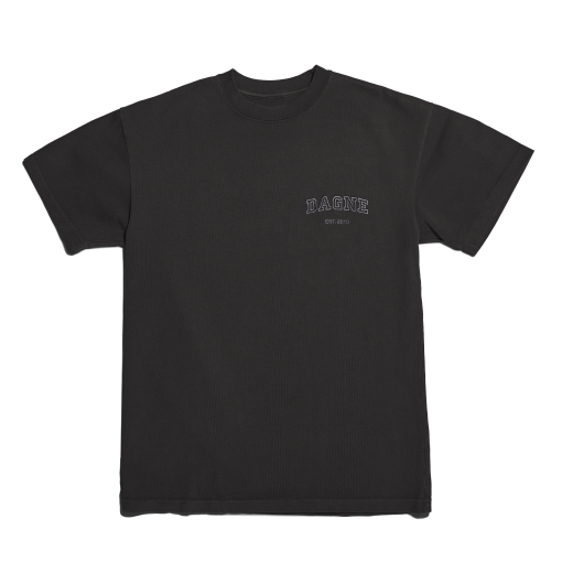Varsity Logo T-shirt in Onyx. Large