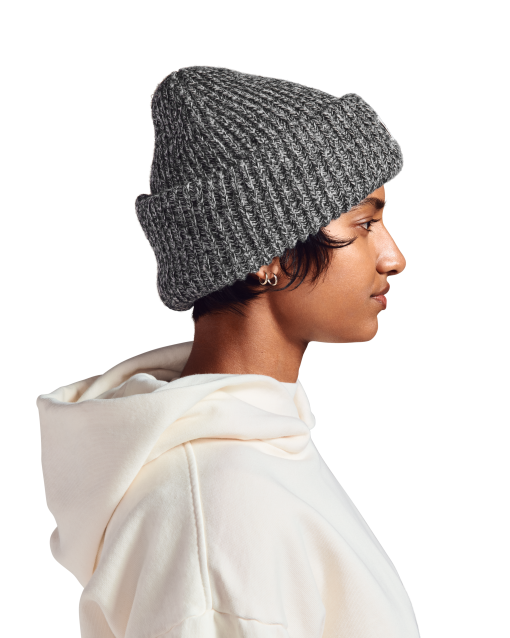 Chunky Knit Beanie in Onyx Marble - Image 5