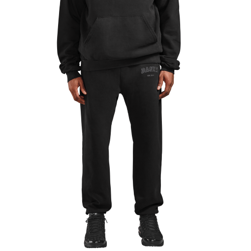 Varsity Logo Sweatpants in Onyx. XL - Image 6