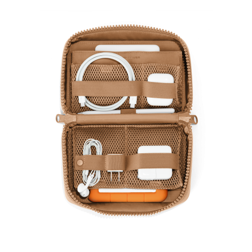 Arlo Tech Organizer in Camel. Large - Image 5