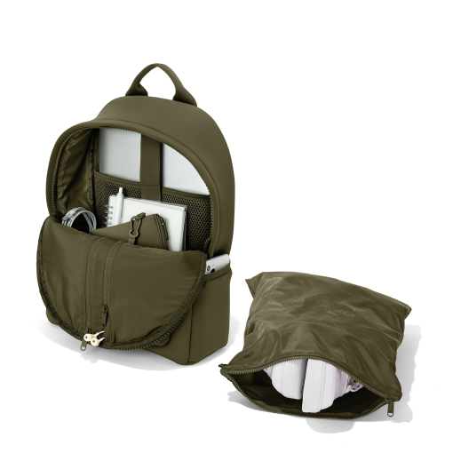 Dakota Backpack in Dark Moss. Medium - Image 2