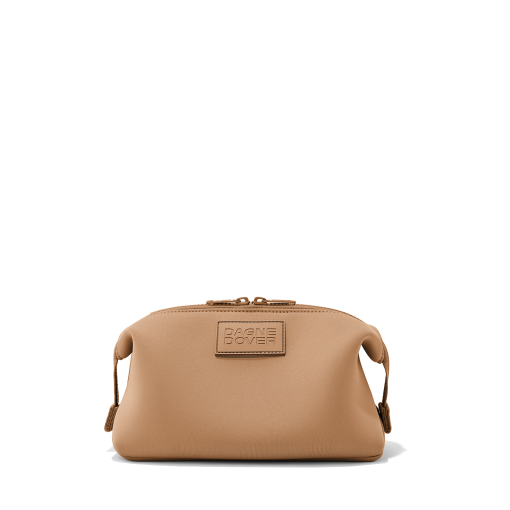 Hunter Toiletry Bag in Camel. Large