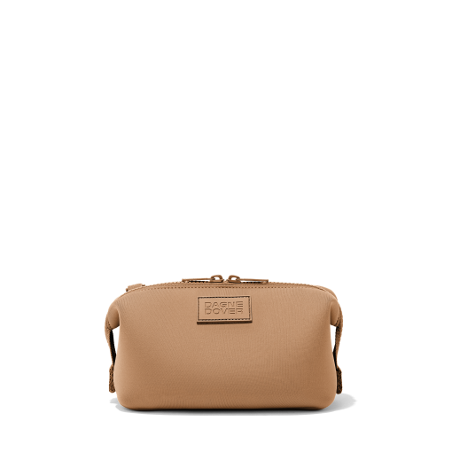 Hunter Toiletry Bag in Camel. Small