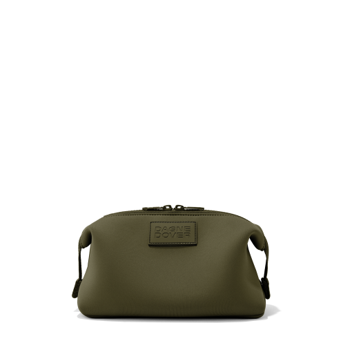 Hunter Toiletry Bag in Dark Moss. Large