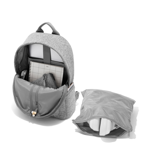 Dakota Backpack in Heather Grey. Medium - Image 2