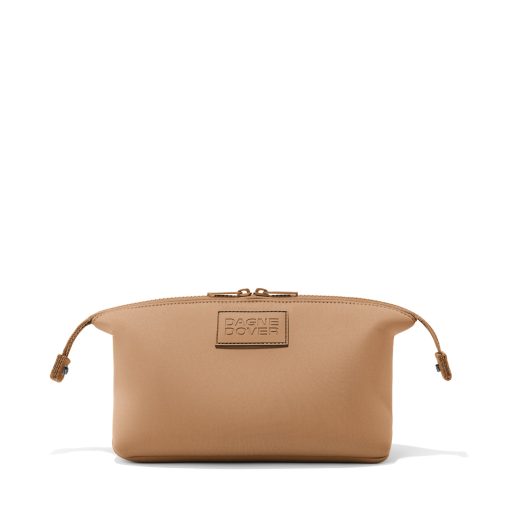 Hunter Toiletry Bag in Camel. Large - Image 7