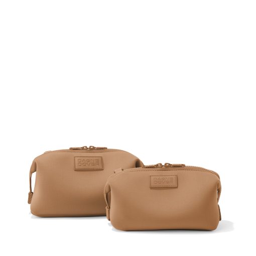 Hunter Toiletry Bag in Camel. Small - Image 4