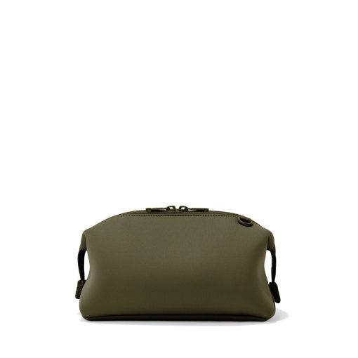 Hunter Toiletry Bag in Dark Moss. Large - Image 6