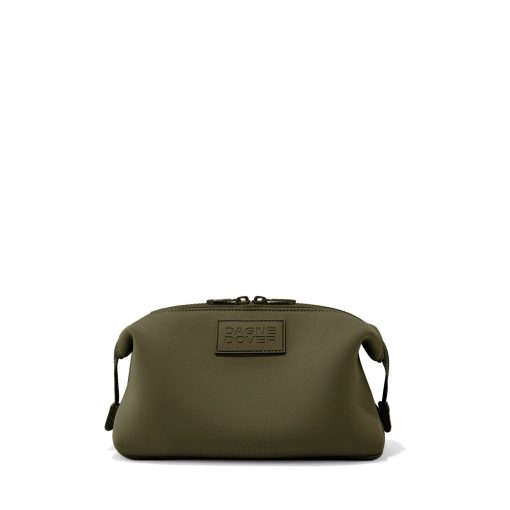 Hunter Toiletry Bag in Dark Moss. Large - Image 3