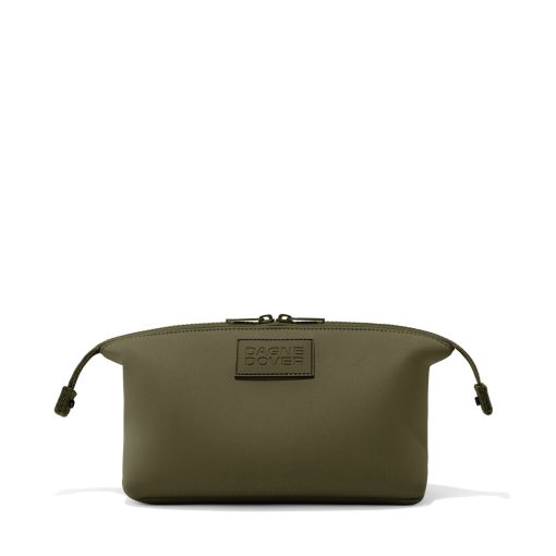 Hunter Toiletry Bag in Dark Moss. Large - Image 7
