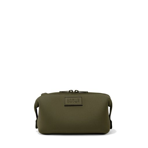 Hunter Toiletry Bag in Dark Moss. Small - Image 3
