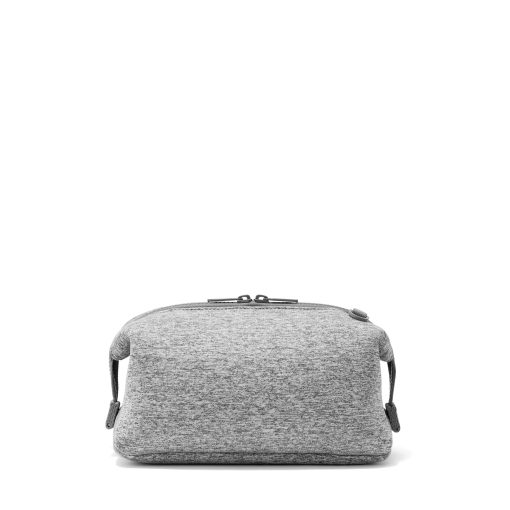 Hunter Toiletry Bag in Heather Grey. Large - Image 6