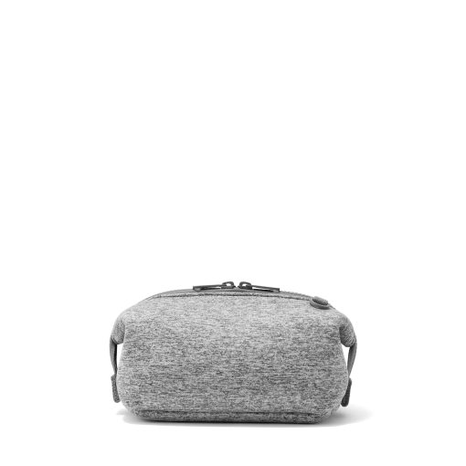 Hunter Toiletry Bag in Heather Grey. Small - Image 6