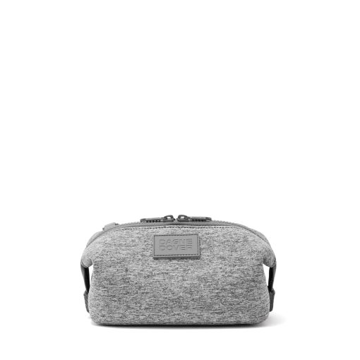 Hunter Toiletry Bag in Heather Grey. Small - Image 3