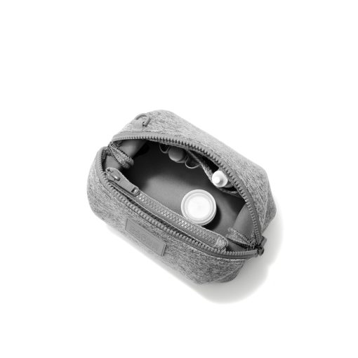 Hunter Toiletry Bag in Heather Grey. Small - Image 8