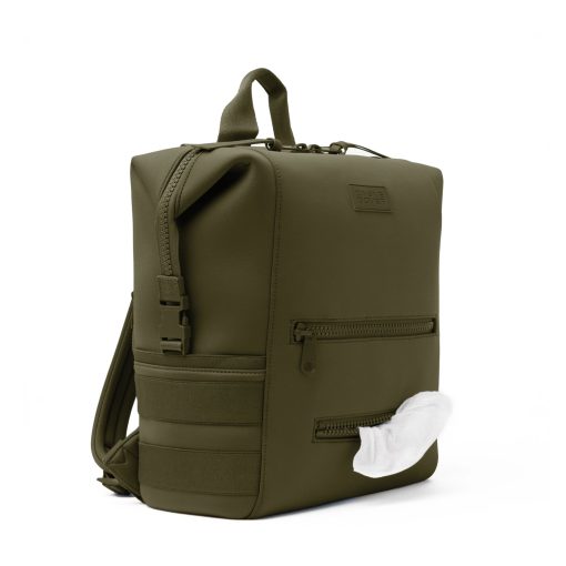 Indi Diaper Backpack in Dark Moss. Large - Image 7