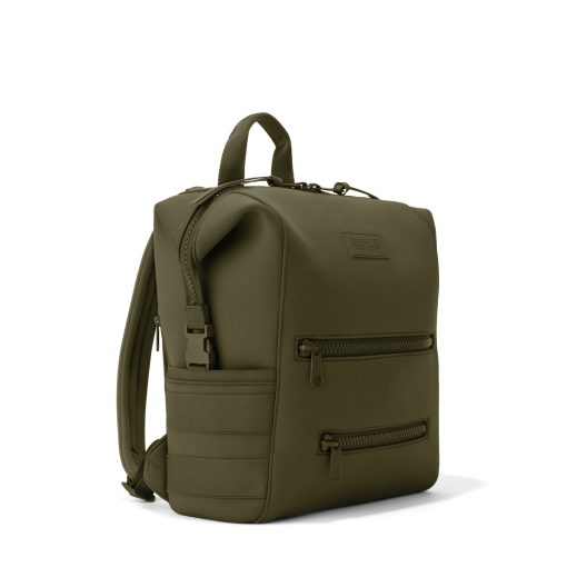 Indi Diaper Backpack in Dark Moss. Medium - Image 4