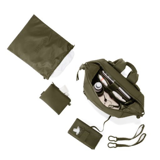 Indi Diaper Backpack in Dark Moss. Medium - Image 10