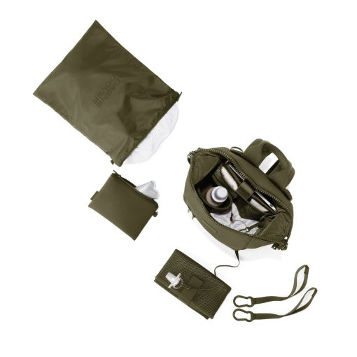 Indi Diaper Backpack in Dark Moss. Small - Image 9