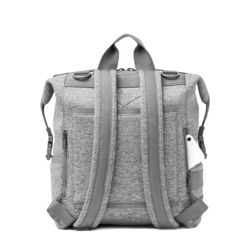 Indi Diaper Backpack in Heather Grey. Large - Image 5