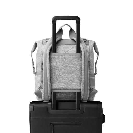 Indi Diaper Backpack in Heather Grey. Large - Image 9