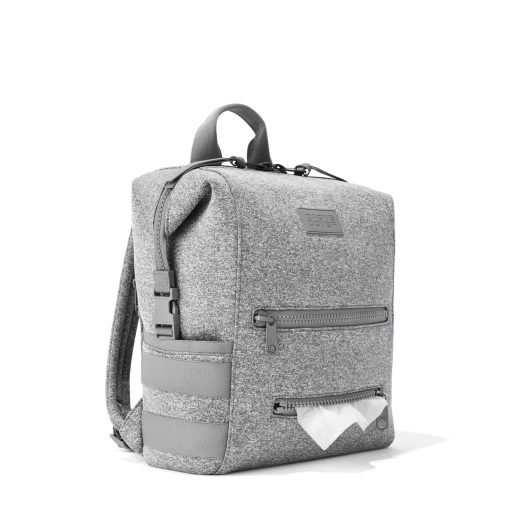 Indi Diaper Backpack in Heather Grey. Medium - Image 7