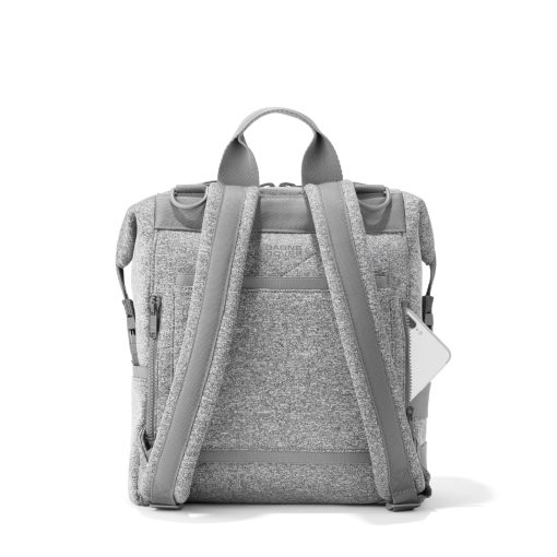 Indi Diaper Backpack in Heather Grey. Medium - Image 5