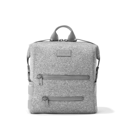 Indi Diaper Backpack in Heather Grey. Medium