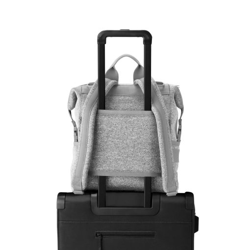 Indi Diaper Backpack in Heather Grey. Medium - Image 9
