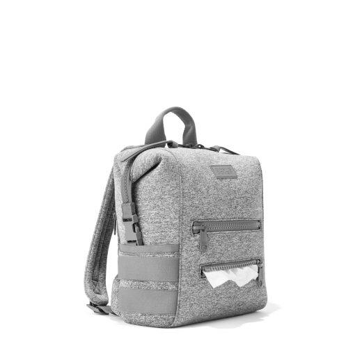 Indi Diaper Backpack in Heather Grey. Small - Image 7