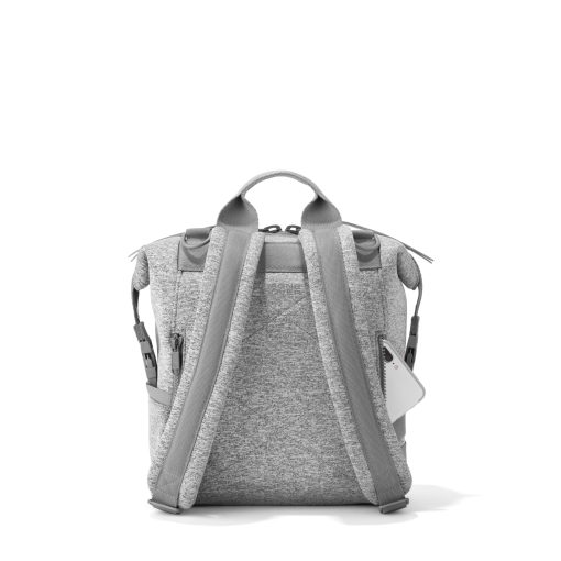 Indi Diaper Backpack in Heather Grey. Small - Image 5