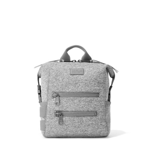 Indi Diaper Backpack in Heather Grey. Small - Image 3