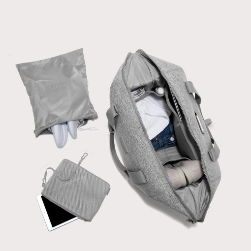 Landon Carryall in Heather Grey. Extra Large - Image 9