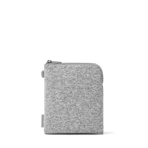 Skye Essentials Pouch in Heather Grey. Neoprene