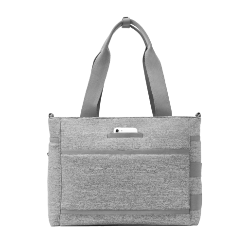 Wade Diaper Tote in Heather Grey - Image 4