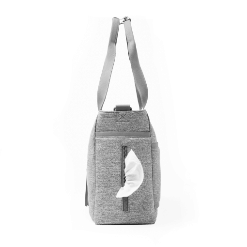Wade Diaper Tote in Heather Grey - Image 5