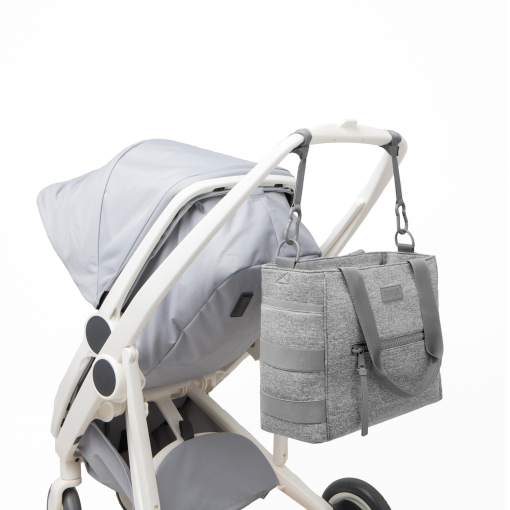 Wade Diaper Tote in Heather Grey - Image 6