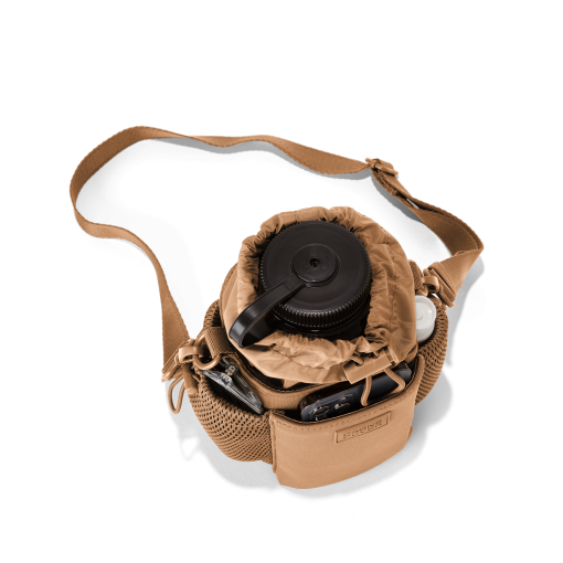 Sloan Water Bottle Sling in Camel - Image 7