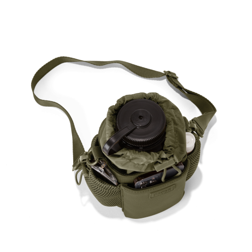 Sloan Water Bottle Sling in Dark Moss - Image 7