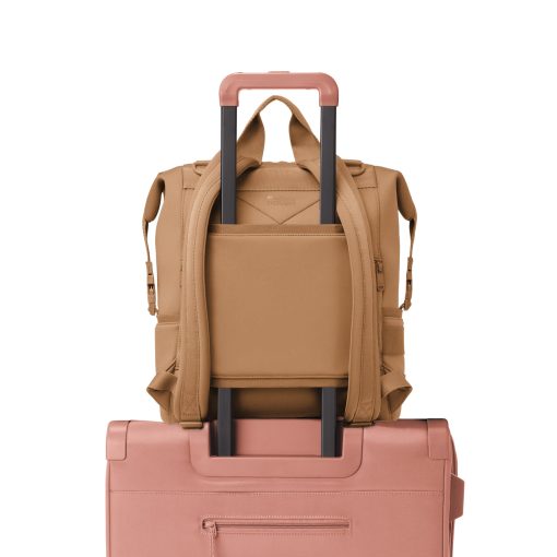 Indi Diaper Backpack in Camel. Large - Image 9