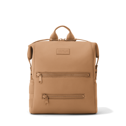 Indi Diaper Backpack in Camel. Medium