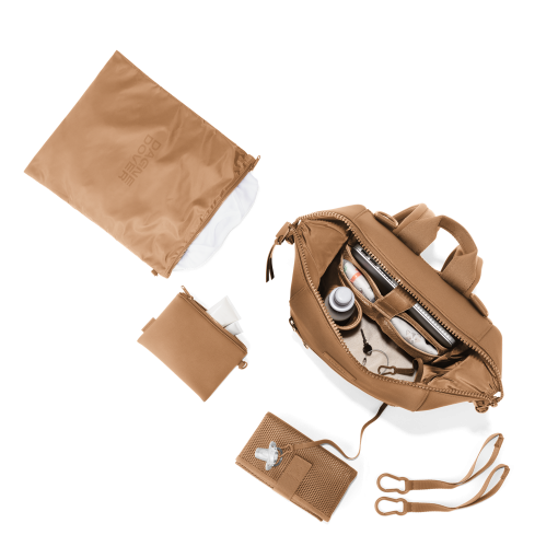 Indi Diaper Backpack in Camel. Medium - Image 2