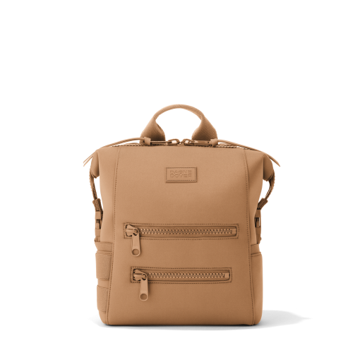 Indi Diaper Backpack in Camel. Small