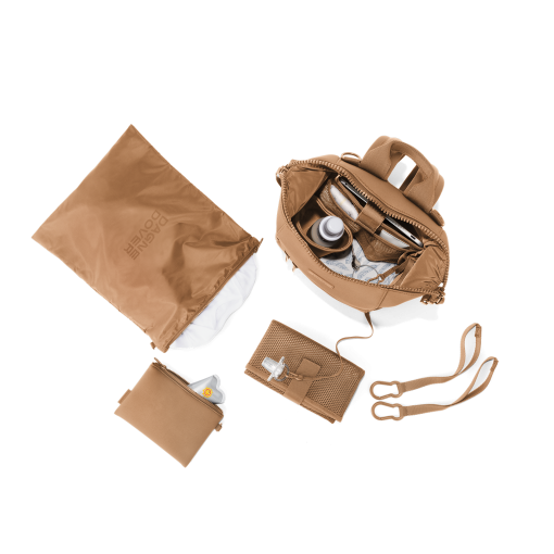 Indi Diaper Backpack in Camel. Small - Image 2