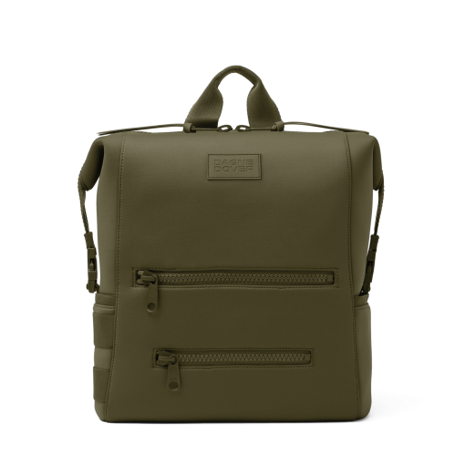 Indi Diaper Backpack in Dark Moss. Large