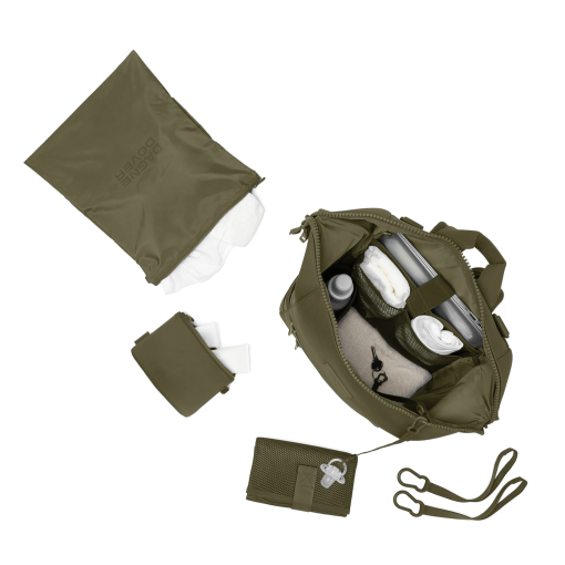 Indi Diaper Backpack in Dark Moss. Large - Image 2