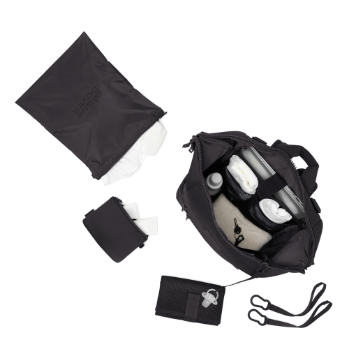 Indi Diaper Backpack in Onyx. Large - Image 2